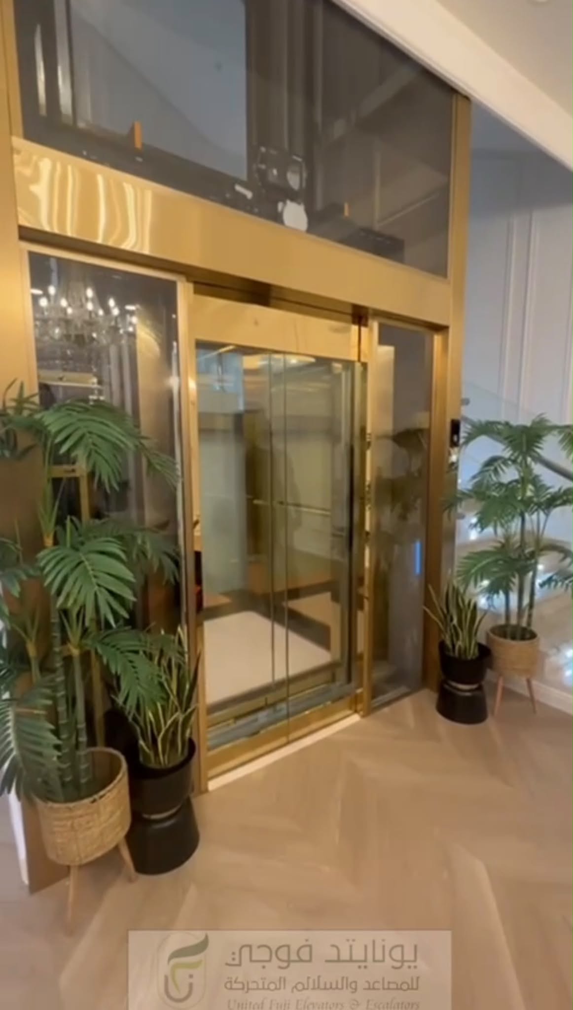 Luxury villa elevator